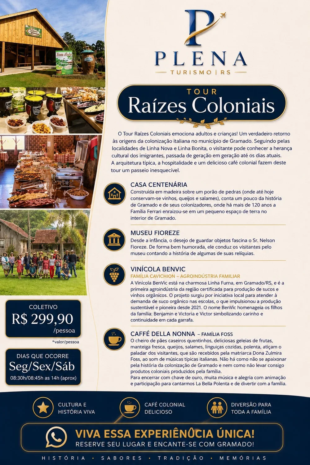Arte promocional — Tour Raízes Coloniais